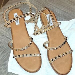 Steve Madden Sandals Flat Spike Studded